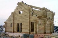 Зимнее строительство деревянного дома на готовом фундаменте